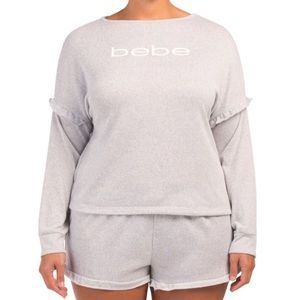 NWT Grey Bebe Pajama Set size 3XL